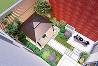 庭院設計與施工：鄭州56平米別墅花園設計
